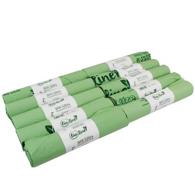 100 x 240L BioLiner Compostable Bags for Large Wheelie Bins (10 rolls) Food Waste Bin Liners - EN 13432 - Compostable 240L Large Wheelie Bin/Dustbin Bags with Composting Guide