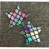 1pair Mermaid Pattern Cover Disposable Adhesive Pasty Nipples Sticker Milk Paste view 3