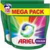 Ariel All-in-1 PODS Washing Liquid Laundry Detergent Tablets/Capsules, 108 Washes (54 x 2), Colour, Brilliant Cleaning In A Cold Wash, Protects Colours view 1