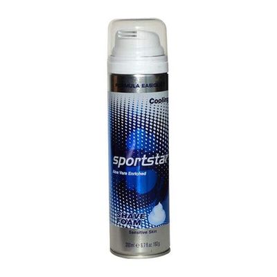 Sportstar Men Cooling Shaving Foam for Sensitive Skin, 200 ml