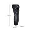 Panasonic ES-RT37-K503 Men's Minimalist Black Wet & Dry Rechargeable Electric Shaver with Flexible Rotating Head and Stainless Steel Foil Blades view 3