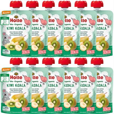 Holle Kiwi Koala - Pouch pear & banana with kiwi, pack of 12