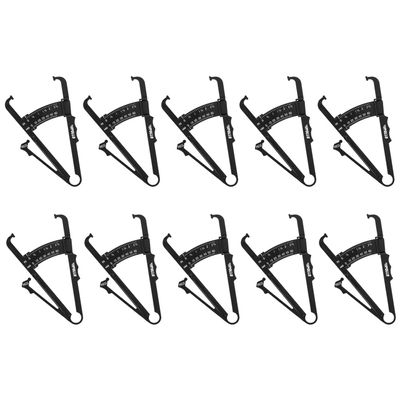 Apollo Fitness Body Fat Caliper [10 Pack]  Easy and accurate body fat measurements in minutes  Ideal for Personal Trainers & Fitness Instructors
