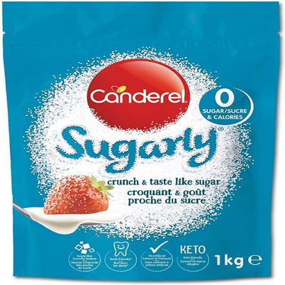 Canderel Sugarly Sweetener 1kg Zero Calorie, Keto Friendly Sugar Alternative Value Pack Equivalent to 2kg