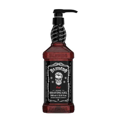 Bandido Shaving Gel Men Red & Blue 1000 ml Transparent Men Shaving Gel Men Non-Foaming Precise Shaving of Beard Contours Can Be Used With Any Razor Blade 1000ml transparent 10.00