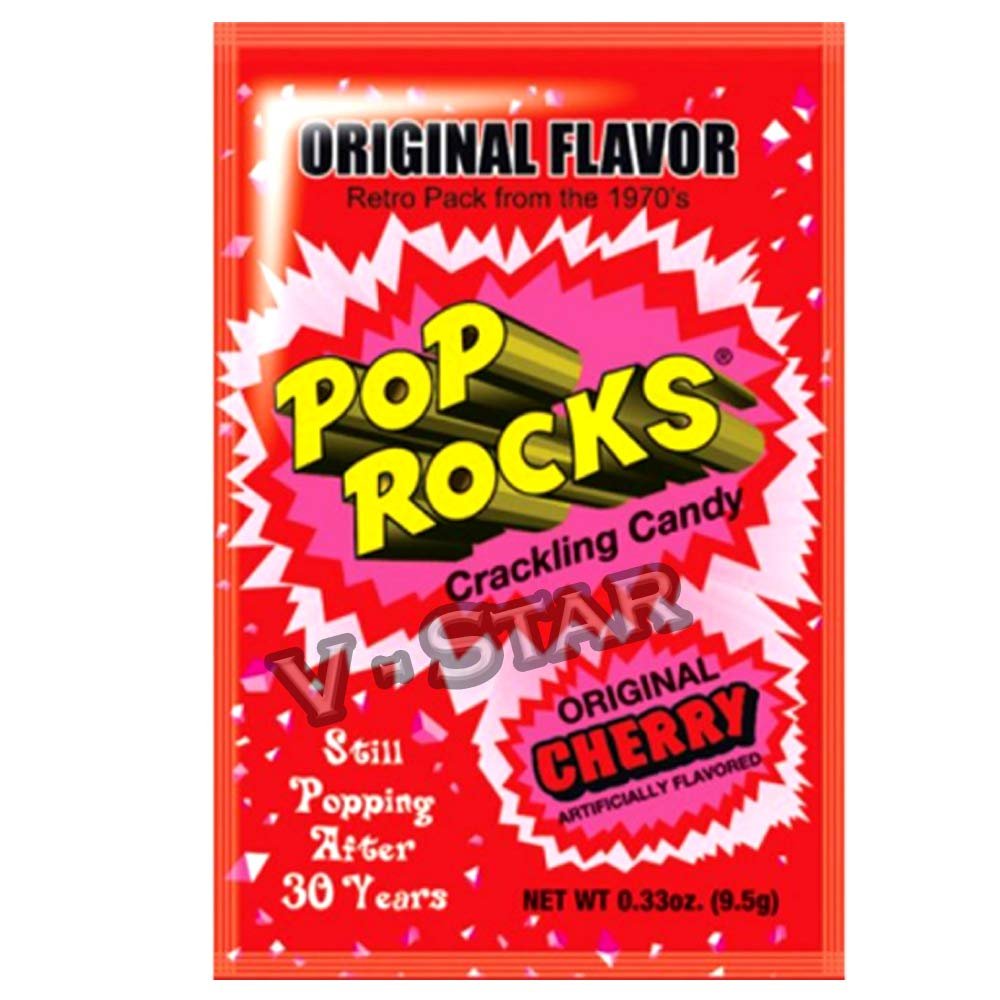 2 Pack of New POP ROCKS Flavored Real Popping Candy Taste The Explosion Original Free USA (Original Cherry)