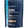 Zinc Tablets 50mg | High Absorption Zinc Bisglycinate | Chelated Form | Immunity Support Supplements | 500 Vegan Tablets | by Horbaach view 1