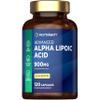 Alpha Lipoic Acid 900mg | 120 High Strength ALA Capsules | Complex with 999ug of Biotin | By Horbaach view 1