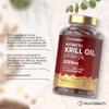 Antarctic Krill Oil Capsules 2000mg | 120 Softgels | High Strength Blend with Fish Oil, Astaxanthin, Phospholipids, EPA and DHA | by Horbaach view 2