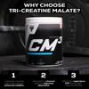 Trec Nutrition CM3 Tri-Creatine Malate Powder for Performance and Muscle Power | 6650 mg Creatine Per Serving | Made in EU (500g, Pink Grapefruit) view 3