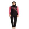 FOKULUNDA New Muslim Swimwear Islamic Swimsuit For Women Bikini Beachwear Full Coverage Conservative Swimwear Hijab Tankinis (Small, CB) view 1