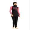 FOKULUNDA New Muslim Swimwear Islamic Swimsuit For Women Bikini Beachwear Full Coverage Conservative Swimwear Hijab Tankinis (Small, CB) view 2