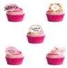 21 Stand Up Mother's Day Words Heart Shape Theme Thick Wafer Paper Edible Cake Decorations view 1