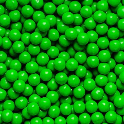 10mm Edible Chocolate Balls Cake or Cupcake Decoration Sprinkles (Green, 100g)