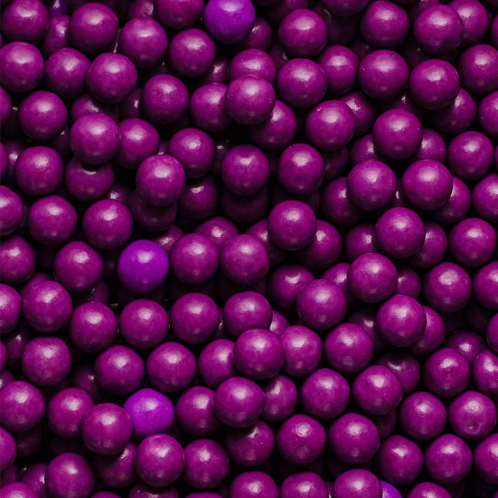 10mm Edible Chocolate Balls Cake or Cupcake Decoration Sprinkles (Purple, 30g)