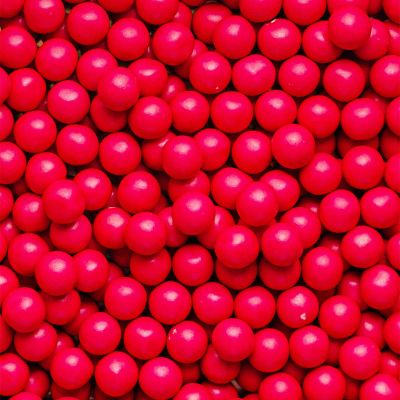 10mm Edible Chocolate Balls Cake or Cupcake Decoration Sprinkles (Hot Pink, 30g)