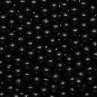 10mm Edible Chocolate Balls Cake or Cupcake Decoration Sprinkles (Black, 30g)