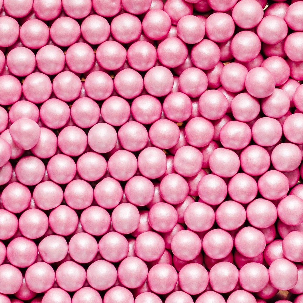 10mm Edible Chocolate Balls Cake or Cupcake Decoration Sprinkles (Pink, 30g)