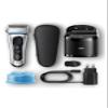 Braun Series 8 8390cc Next Generation Electric Shaver, Clean&Charge Station, Fabric Case, Silver view 4