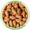 Natural Health 4 Life Raw Whole Almond 300g  High Protein and Fibre Snack, Baking Ingredient, Vegan & Gluten-Free, for Snacking, Baking, and Everyday Use, Resealable Pouch (1 Pouch) view 4