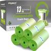 Compostable Trash Bags - FORID 13 Gallon Tall Kitchen Garbage Bags 80 Count Unscented Trash Can Liners 55 Liter Medium Wastebasket Bags for Bathroom Home Bedroom Office Garbage Can (5Rolls/Green) view 1
