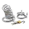  Male Protective Device Hypoallergenic Stainless Steel Toy with 3 Size Ring, Suitable for Men's Any Size view 2