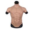 YIQI Silicone Muscle Chest Realistic Male Chest Vest Abdominal Muscle Simulation Skin Silicone Soft, Nude, Large/X-Large view 1