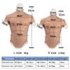 YIQI Silicone Muscle Chest Realistic Male Chest Vest Abdominal Muscle Simulation Skin Silicone Soft, Nude, Large/X-Large view 3