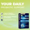 Nutraxin Probiota Advanced - 2x1.25 Billion CFU Probiotics - 60 Tablets with 4 Strains (Lactobacillus and Bifidobacterium) & Inulin - Allergens-Free Supplement for Adults view 2