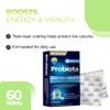Nutraxin Probiota Advanced - 2x1.25 Billion CFU Probiotics - 60 Tablets with 4 Strains (Lactobacillus and Bifidobacterium) & Inulin - Allergens-Free Supplement for Adults view 3