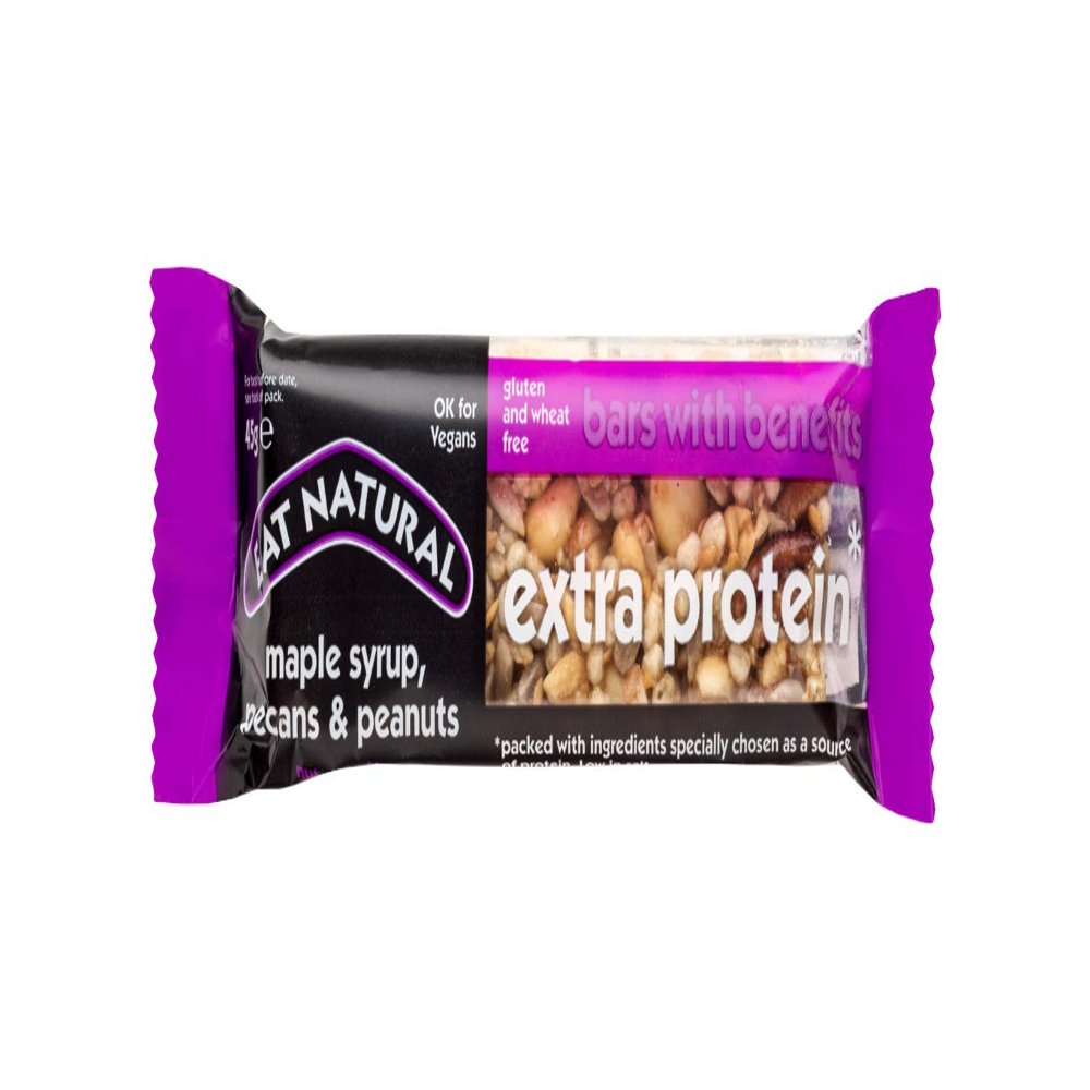 Eat Natural Extra Protein Maple Syrup, Pecans & Peanuts Bar 12x45g