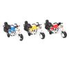 PRETYZOOM 3pcs Creative Motorbike Cake Ornaments Mini Motorcycle Decor for Birthday Parties Father Day Celebrations and Home Decoration Vibrant Red Yellow Models view 1