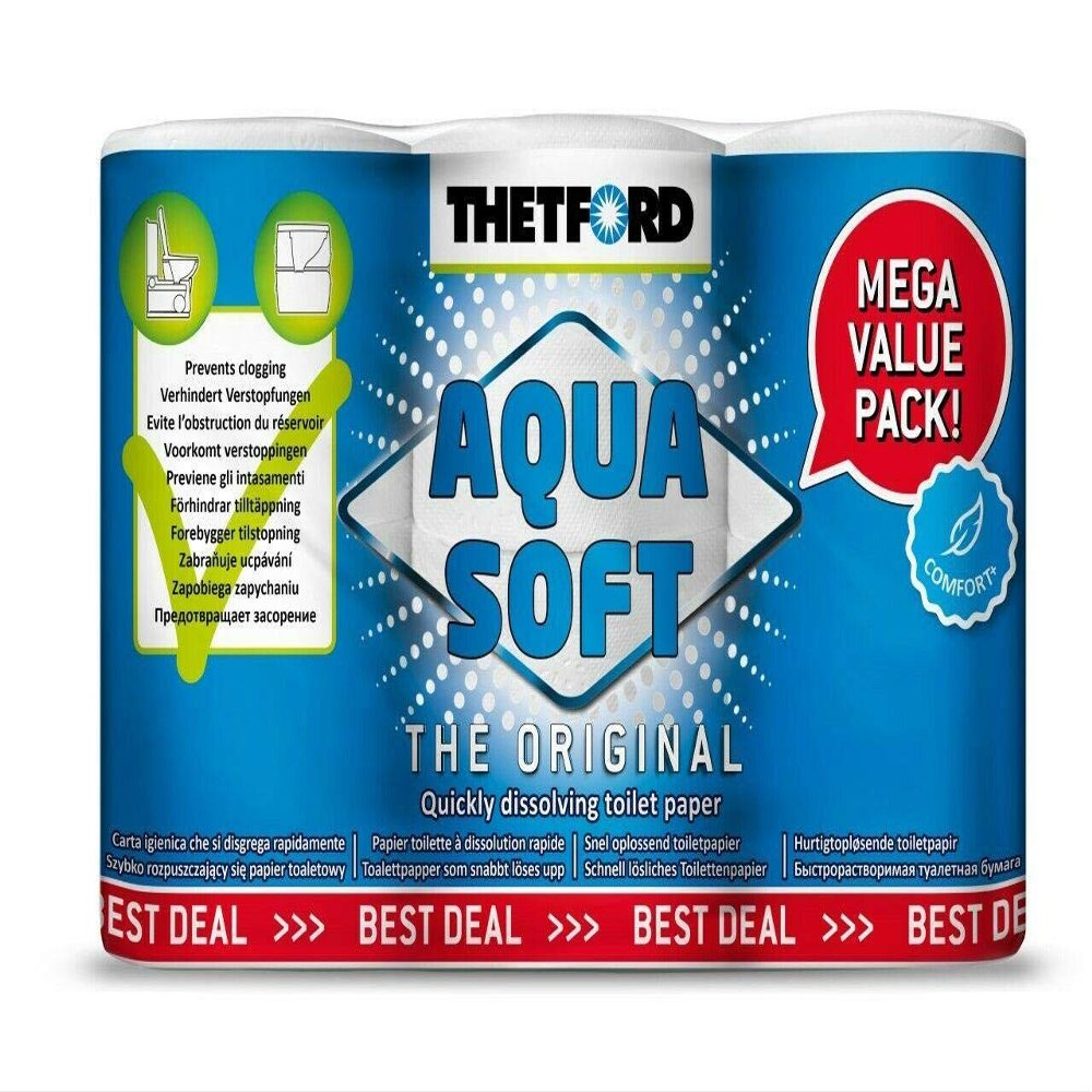 Thetford Aquasoft Soft Toilet Tissue (6 Rolls)