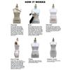 Adult Female Dress Form Mannequin Padding System for Professional Dress Forms (12 Piece Set) #PAD-ST view 2