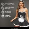 Ann Summers Maid to Pleasure French Maid Outfit  PU Dress with Apron & Headband for Role Play, Hen Dos or Halloween  Flirty Fancy Dress Costume with Sweetheart Neckline, Lace-Up Front & Ruffle Skirt view 4