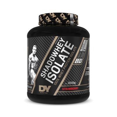 DY Nutrition - Shadowhey Isolate Protein Powder 2kg | 25g Protein per Serving | 66 Servings | 7.3g of BCAAs | Cold Processing Filtered | Premium Absorption Lactose Free (Strawberry