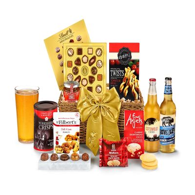 Premium Cider Gift Set - Cotswold Cider Hamper with Somerset Beverages, Handmade Marmalade, Oatcakes, Shortbread - Birthday Drink Gifts for Dad, from Regency Hampers