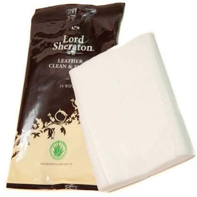 Lord Sheraton 3 x Caraselle Pack of 24 Leather Clean & Shine Wipes