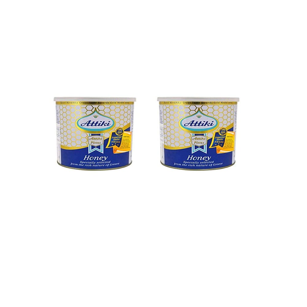 Greek Honey Attiki 1000g in Aluminium Can x 2