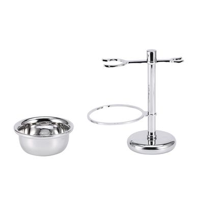 Taidda Shaving Kit, Shaving Kit Durable Mens Shaving Kit Stainless Steel Shaver Brush & Safety Razors Holder Set + Soap Bowl for Barber/Salon/Travel/Hotel