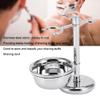 Taidda Shaving Kit, Shaving Kit Durable Mens Shaving Kit Stainless Steel Shaver Brush & Safety Razors Holder Set + Soap Bowl for Barber/Salon/Travel/Hotel view 3