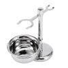 Taidda Shaving Kit, Shaving Kit Durable Mens Shaving Kit Stainless Steel Shaver Brush & Safety Razors Holder Set + Soap Bowl for Barber/Salon/Travel/Hotel view 4