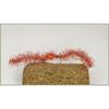 6 pack of Hot Head Orange Chewing Gum Worm Fishing Flies. Size 10 view 1