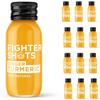 Fighter Shots Ginger Turmeric Shots (12x60ml) | Reduces Bloating | Boosts Immunity | 100% Natural | Perfect Morning/Post Workout Pick Me Up | No Preservatives | Fresh and Fiery Turmeric Shots view 1