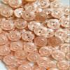 100 x 11mm Peach Fruit Gum Fruitgum Baby Buttons view 1