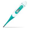 ECOSWAY New Electronic Digital Thermometer,Portable Body Temperature Gauge,Flexible Tip Oral Mouth Underarm for Baby Child Adult view 1
