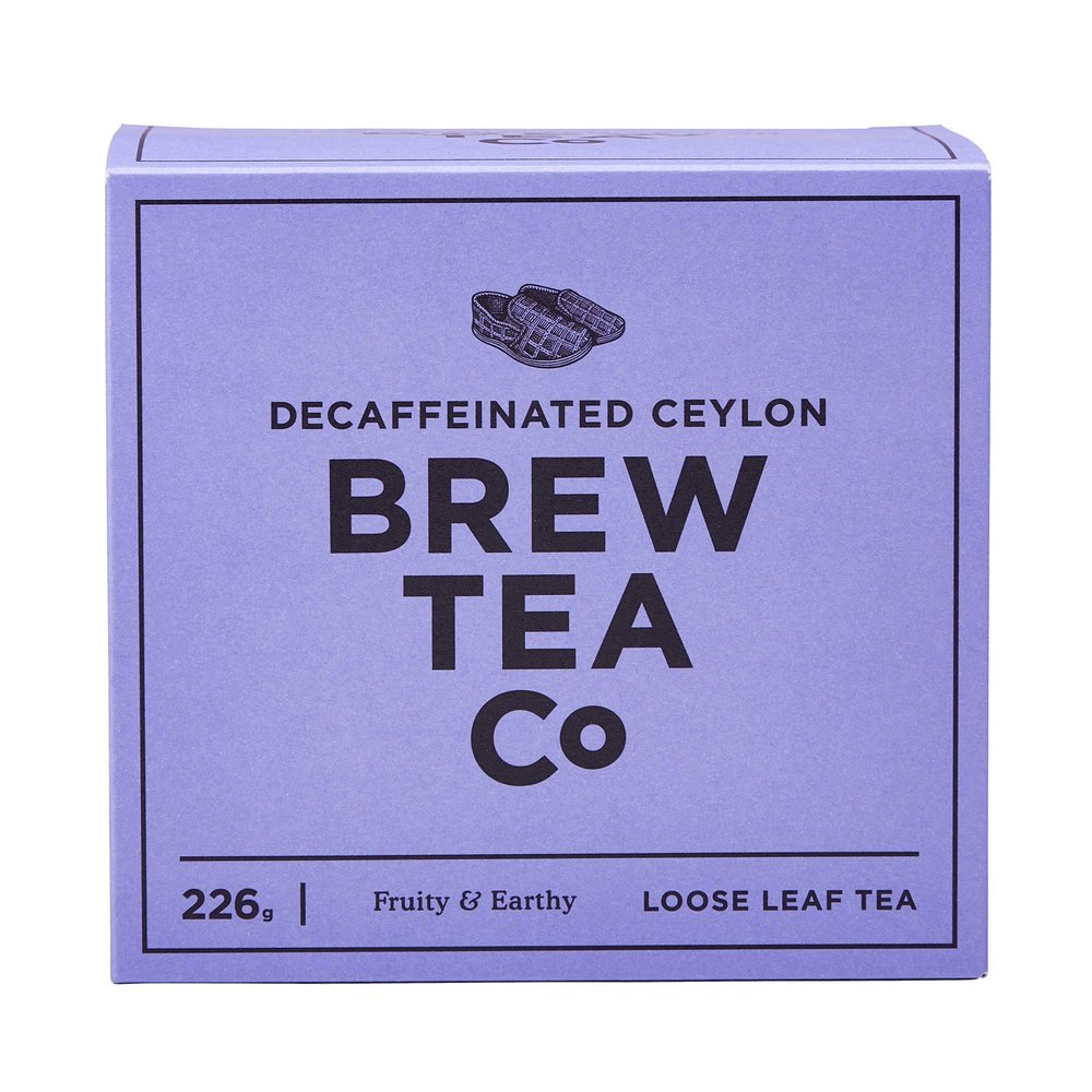 Brew Tea Co Decaffeinated Ceylon Loose Leaf Tea, 226 g