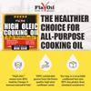 FlavOil High Oleic Cooking Oil 15 Litres - Healthy High-Performance Plant-Based Oil for Roasting, Frying, Baking, Dressing - Rich in Omega-9 & Vitamins - Sustainable High Oleic Sunflower Seeds view 2