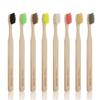 8 Pcs Bamboo Toothbrush, BPA-Free Soft Toothbrushes, Natural Eco-Friendly Biodegradable Best Travel Wood Toothbrush Set, for Sensitive Gums Multicolour-b view 1