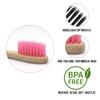 8 Pcs Bamboo Toothbrush, BPA-Free Soft Toothbrushes, Natural Eco-Friendly Biodegradable Best Travel Wood Toothbrush Set, for Sensitive Gums Multicolour-b view 2